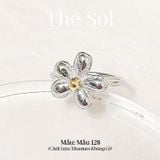  Nhẫn Titan Golden Blossom - Mẫu 128 