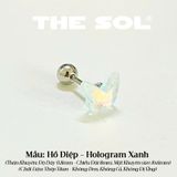  Khuyên Tai Thép Titan Màu Sắc Hologram 