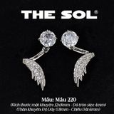  Khuyên Tai Thép Xi Mạ The Wing - Mẫu 220 