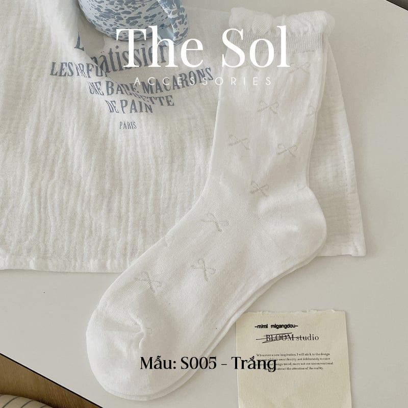  Tất Hàn Quốc Cổ Cao The Bow 