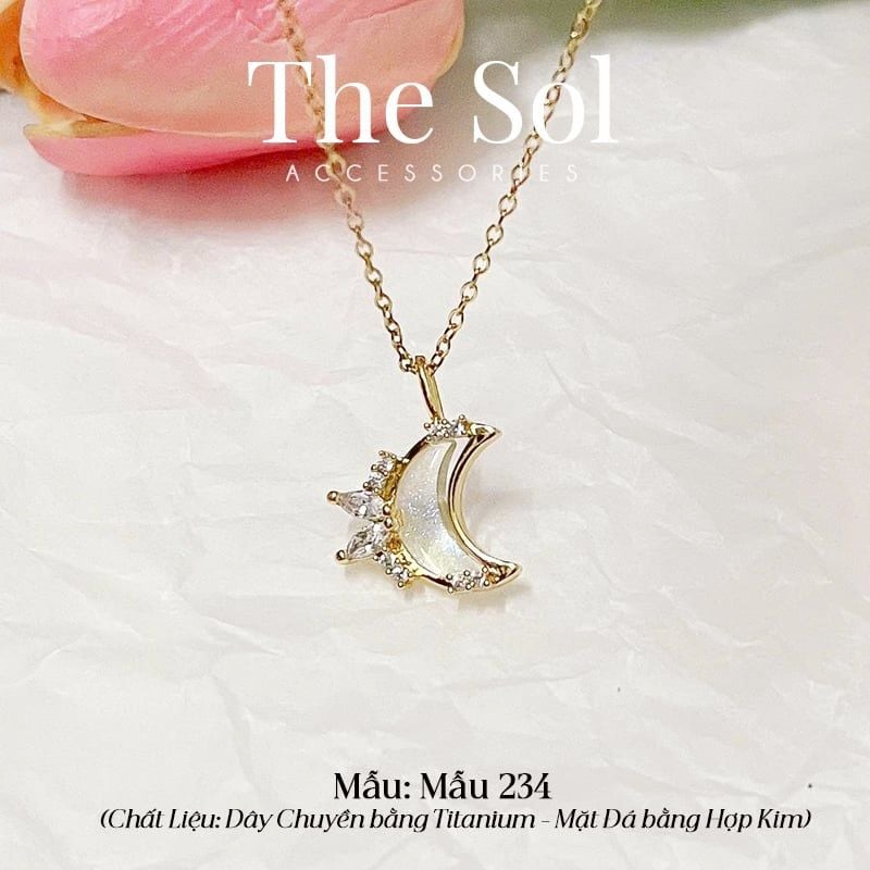  Dây Chuyền Hàn Quốc Opal Moon - Mẫu 233 