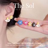  Set Bông Tai Hàn Quốc Nhân Vật Hoạt Hình - 5 Chiếc 