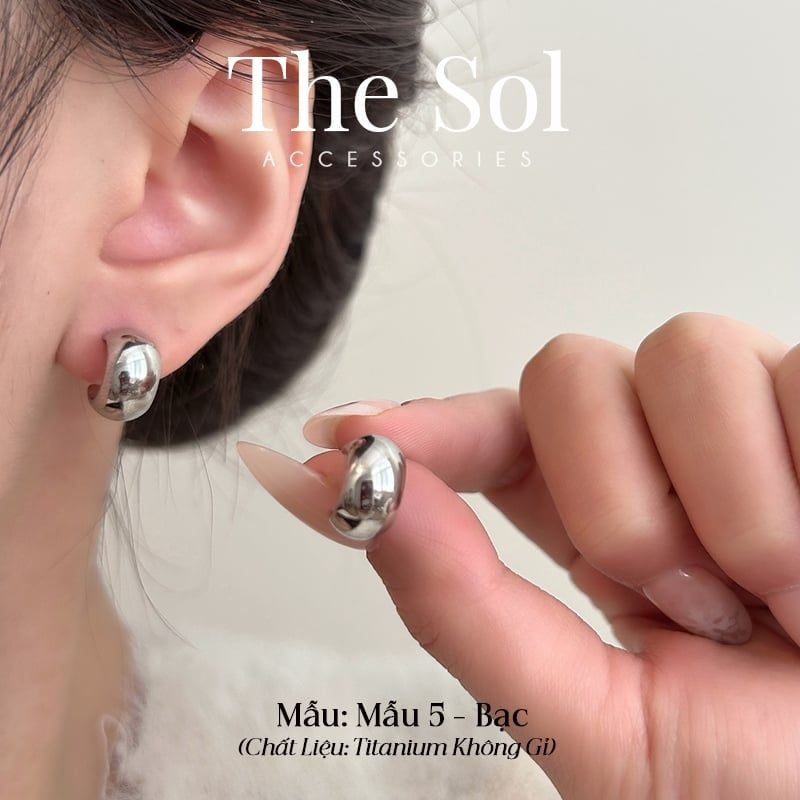  Bông Tai Titan Half Hoops 