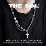  Dây Chuyền Titan Unisex Diamond Cross - Mẫu 112 