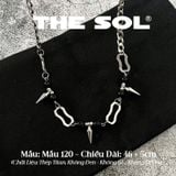  Dây Chuyền Titan Unisex Black Gemstone - Mẫu 120 