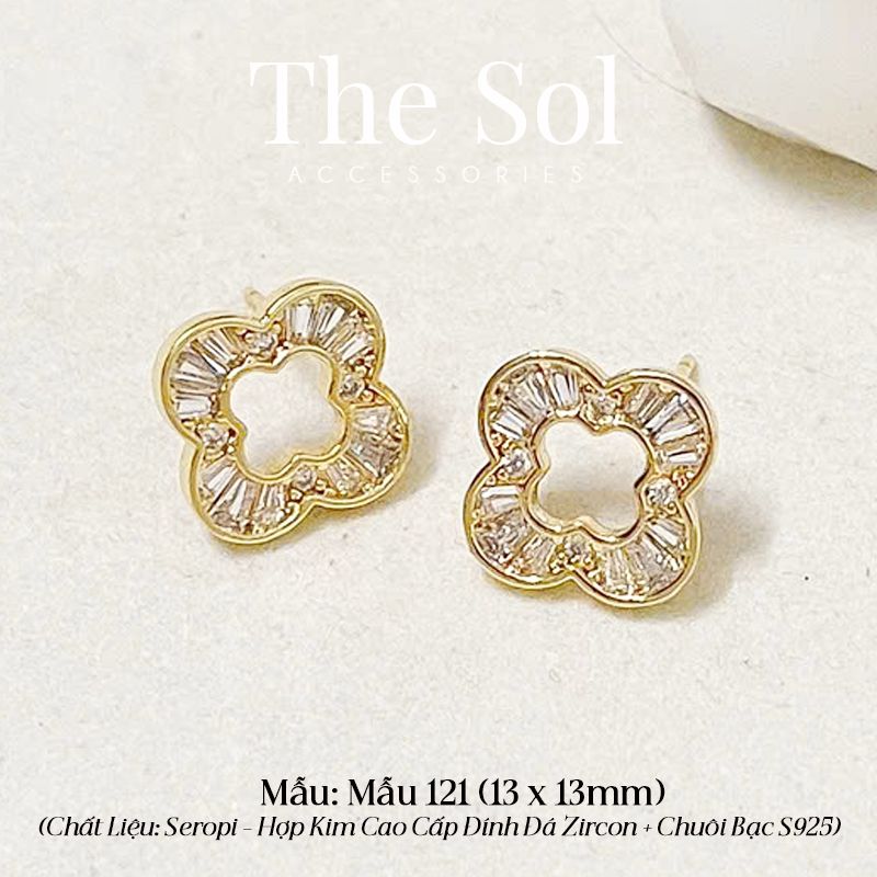  Bông Tai Seropi Golden Clover - Mẫu 121 