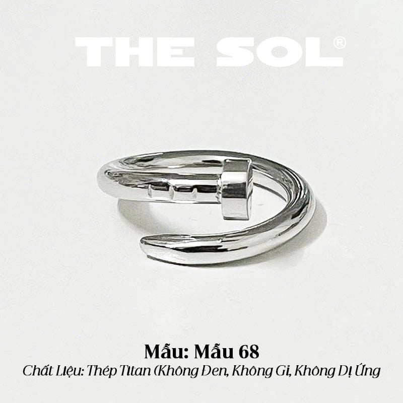  Nhẫn Titan Unisex The Catier - Mẫu 68 