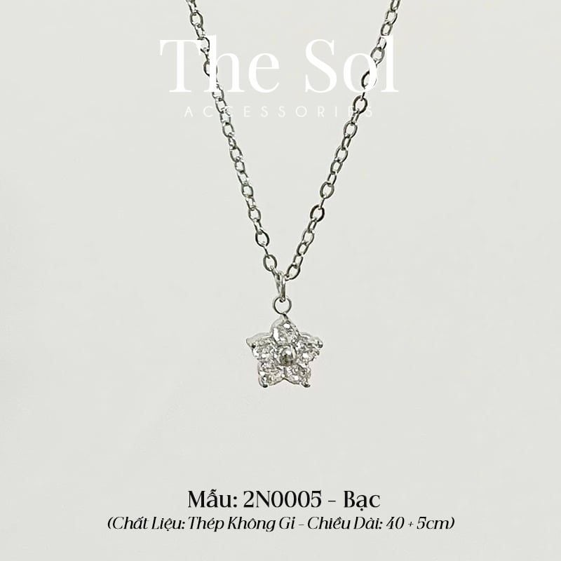  Dây Chuyền Titan Diamond Flower 