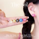  Set Bông Tai Hàn Quốc Nhân Vật Hoạt Hình - 5 Chiếc 