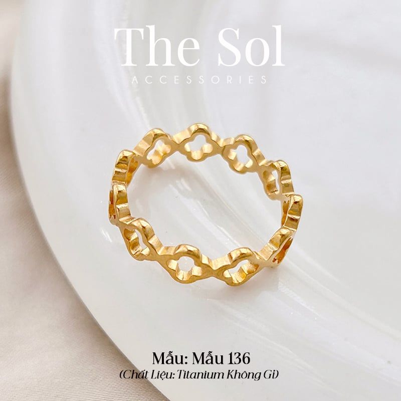  Nhẫn Titan Hollow Lou - Mẫu 136 