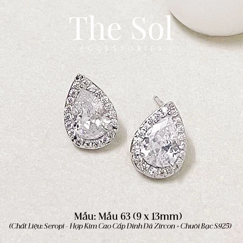  Bông Tai Seropi Drop Diamond - Mẫu 63 