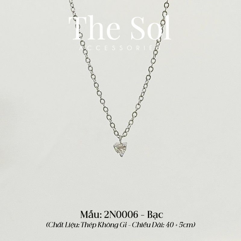  Dây Chuyền Titan Diamond Mini Heart 