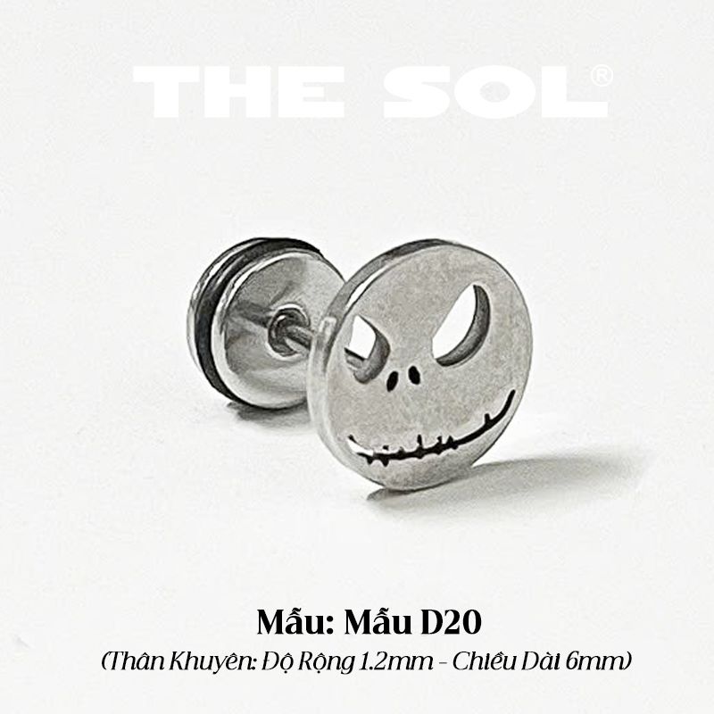  Khuyên Tai Titan Unisex The Haloween - Mẫu D20 