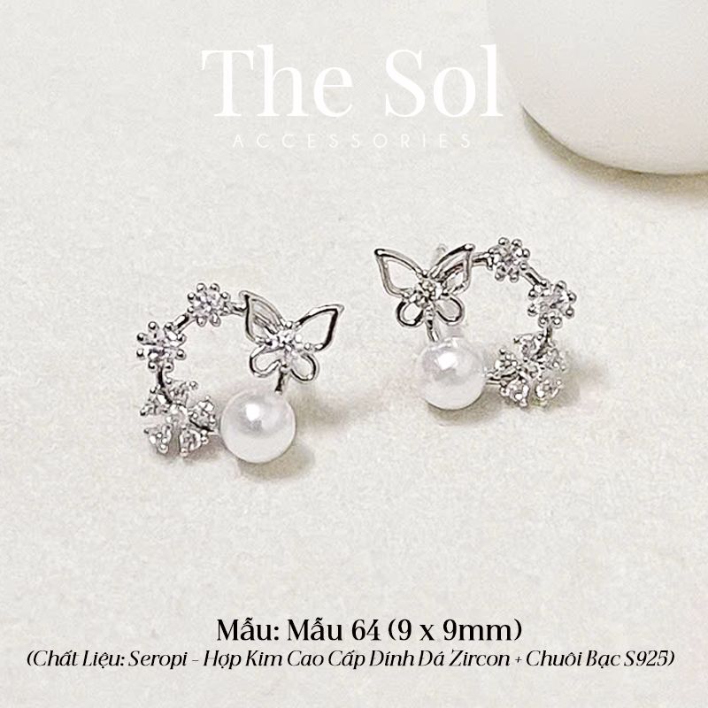  Bông Tai Seropi Circle Butterfly - Mẫu 64 