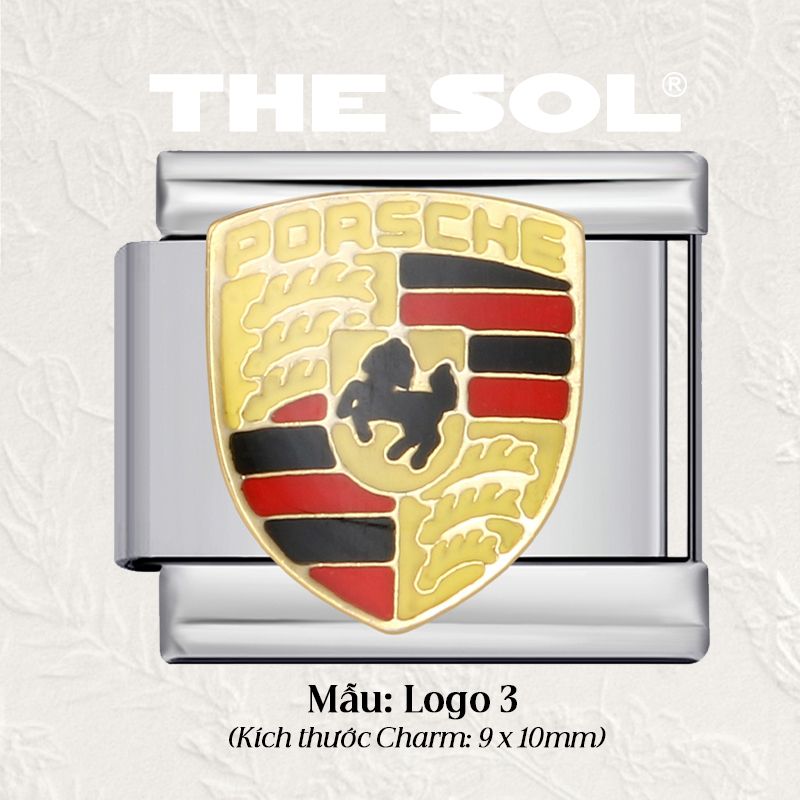  Charm Titan Italian Bracelet - Logo Car&Club 