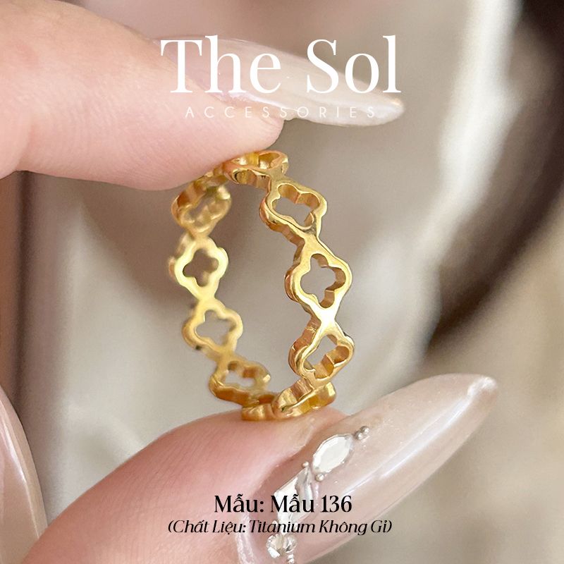  Nhẫn Titan Hollow Lou - Mẫu 136 