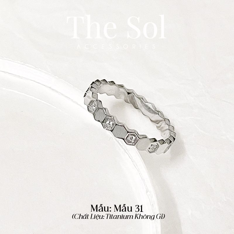  Nhẫn Titan Dia Hive & Basic - Mẫu 31 