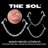  Khuyên Mũi Titan Unisex Double Nostril 