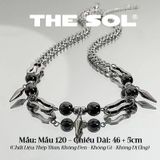  Dây Chuyền Titan Unisex Black Gemstone - Mẫu 120 