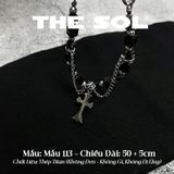  Dây Chuyền Titan Unisex Black Gems - Mẫu 113 