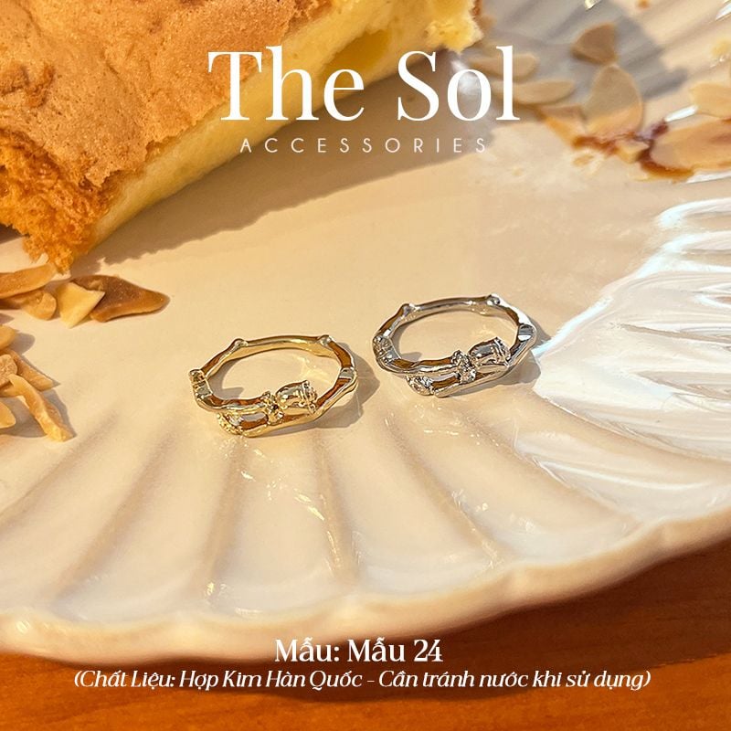  Nhẫn Hàn Quốc The Rose - Mẫu 24 