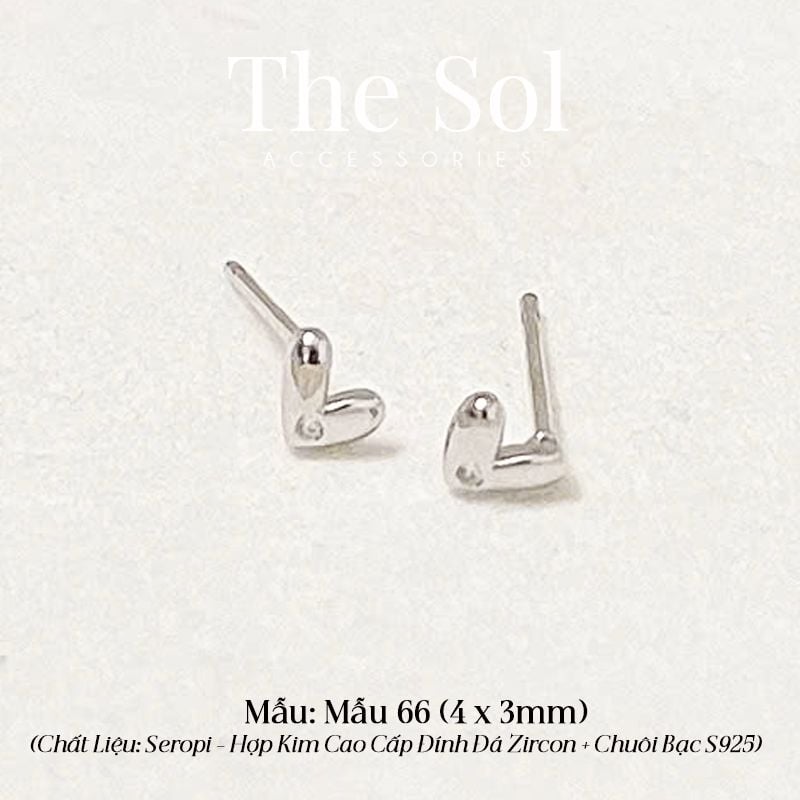  Bông Tai Seropi Mini Heart - Mẫu 66 