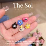  Set Bông Tai Hàn Quốc Nhân Vật Hoạt Hình - 5 Chiếc 