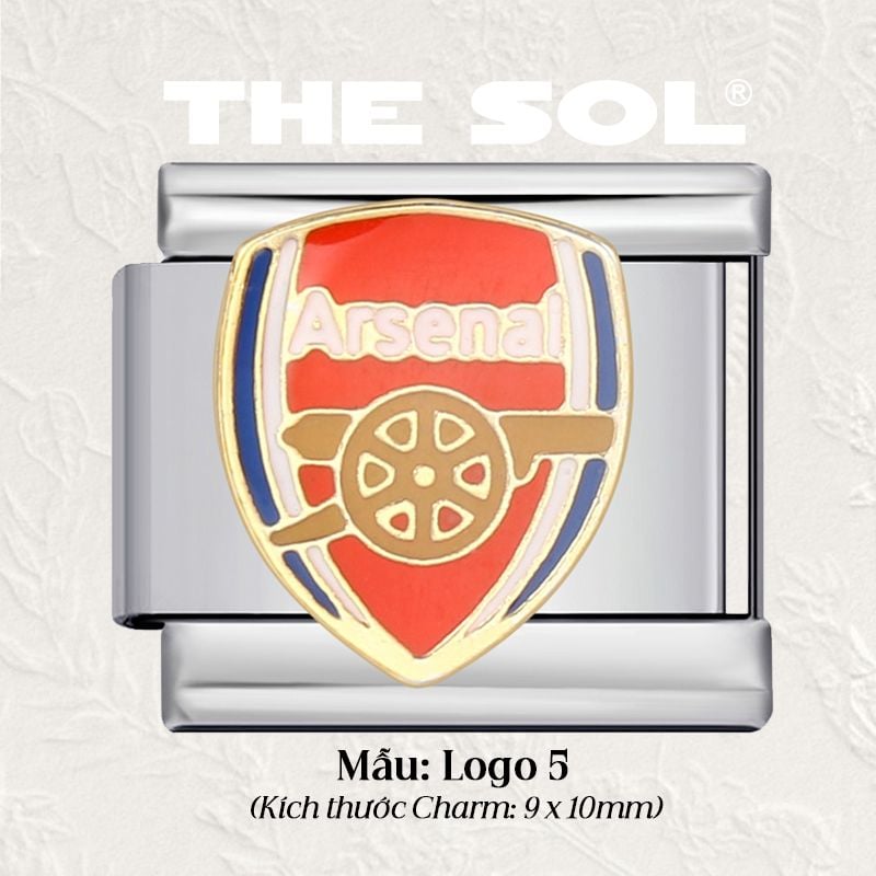  Charm Titan Italian Bracelet - Logo Car&Club 