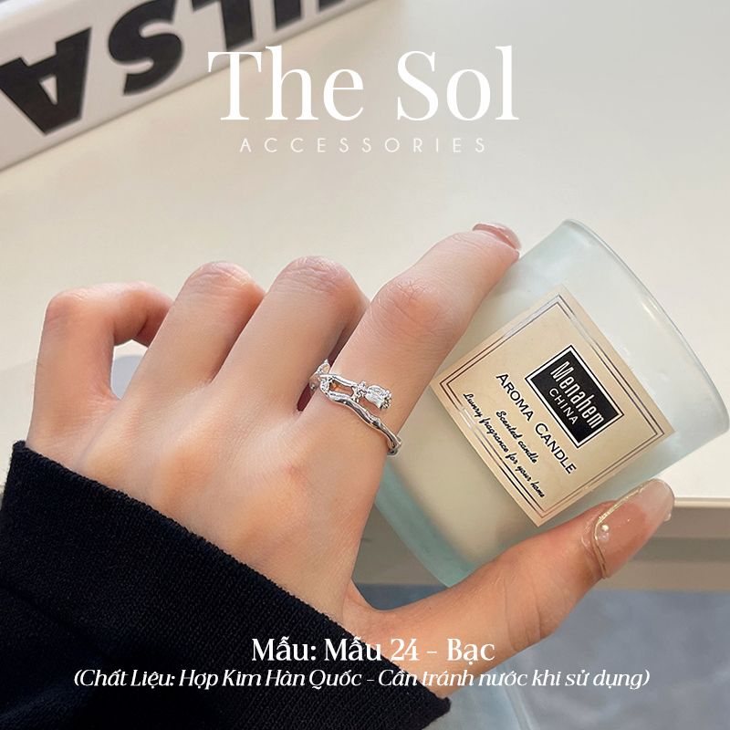  Nhẫn Hàn Quốc The Rose - Mẫu 24 