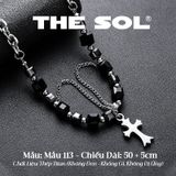 Dây Chuyền Titan Unisex Black Gems - Mẫu 113 