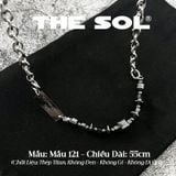  Dây Chuyền Titan Unisex Black Stones - Mẫu 121 