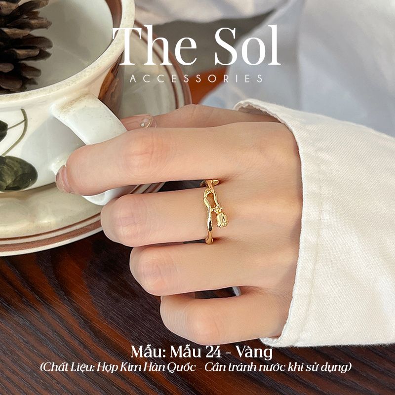  Nhẫn Hàn Quốc The Rose - Mẫu 24 