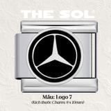  Charm Titan Italian Bracelet - Logo Car&Club 