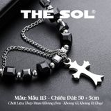  Dây Chuyền Titan Unisex Black Gems - Mẫu 113 