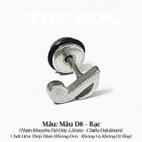  Khuyên Tai Titan Unisex Basic Note - Mẫu D8 