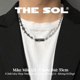  Dây Chuyền Titan Unisex Black Stones - Mẫu 121 