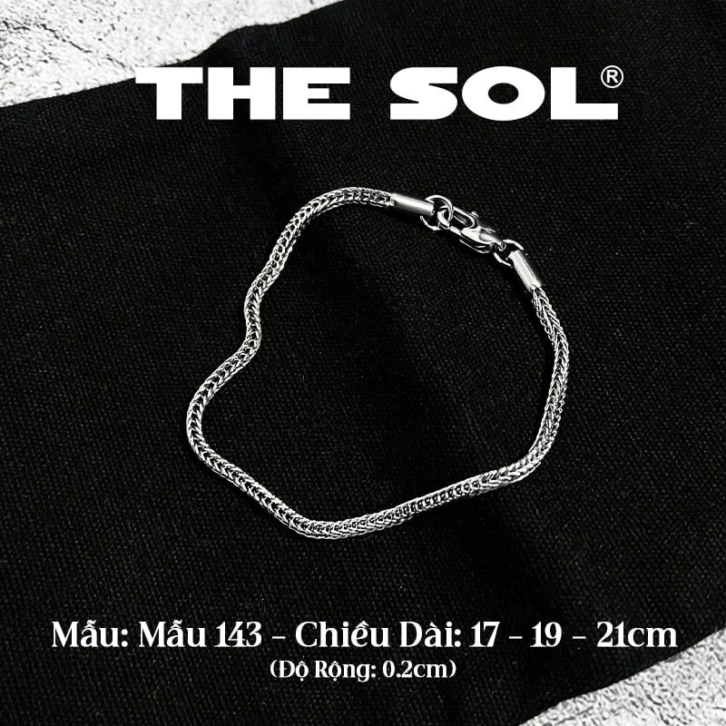  Lắc Tay Titan Unisex Simple Chain - Mẫu 143 