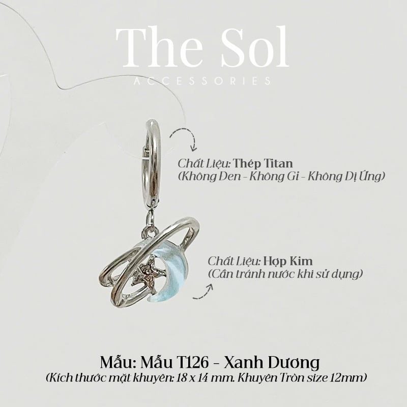  Khuyên Tai Titan The Galaxy - Mẫu T126 