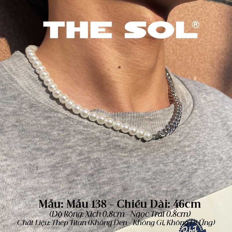  Dây Chuyền Titan Unisex Pearl Chain - Mẫu 138 