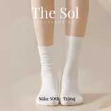  Tất Hàn Quốc Basic Trơn Không Viền 