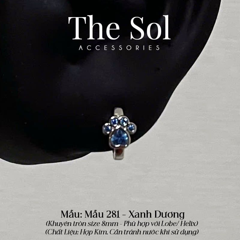  Khuyên Tai Hợp Kim Cat's Feet - Mẫu 281 