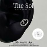  Khuyên Tai Thép Xi Mạ The Wing - Mẫu 299 