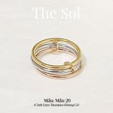  Nhẫn Titan Triple Rings 1 - Mẫu 20 