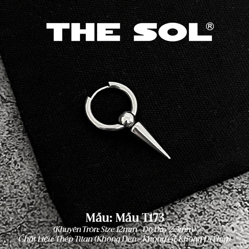  Khuyên Tai Titan Unisex Arrow - Mẫu T173 