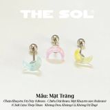  Khuyên Tai Thép Titan Màu Sắc Hologram 