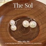  Bông Tai Hàn Quốc Hologram Bean - Mẫu 361 