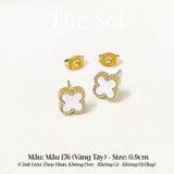  Bông Tai Titan White Lou 0.9cm - Mẫu 176 