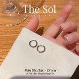  Bông Tai Thép Không Gỉ Tròn Hoop 2mm 