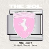  Charm Titan Italian Bracelet - Logo Car&Club 