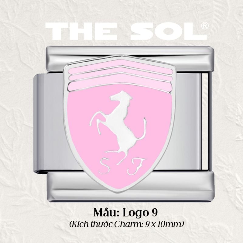  Charm Titan Italian Bracelet - Logo Car&Club 